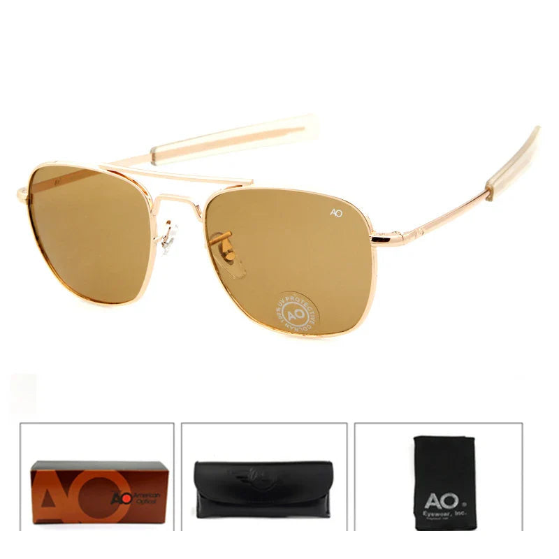 Aviation Pilot Sunglasses for Men & Women — Military Style Outdoor Driving UV Glasses