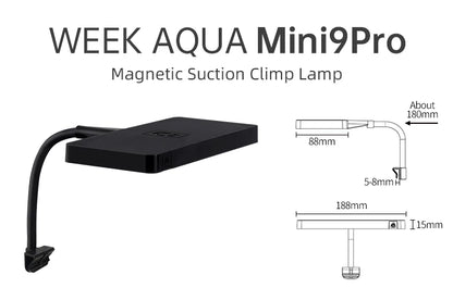 WEEK AQUA USB Aquarium Light – Full Spectrum LED for Plant Growth, Nano & Microlandscape Aquariums