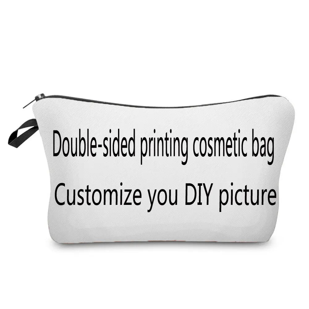 Organizer Toiletry Kit - Cartoon Letter Print Cosmetic Bag for Nurses, Doctors, Travel Makeup Bag, Women's Pencil Case Gift