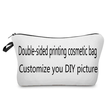 Organizer Toiletry Kit - Cartoon Letter Print Cosmetic Bag for Nurses, Doctors, Travel Makeup Bag, Women's Pencil Case Gift