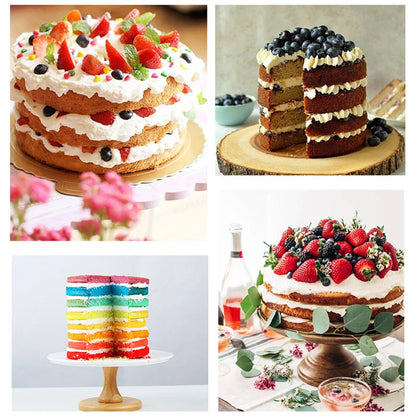 FAIS DU Silicone Cake Pan Set – 2-8pcs 4/6/8inch Round Molds for Rainbow Cake & Mousse Baking