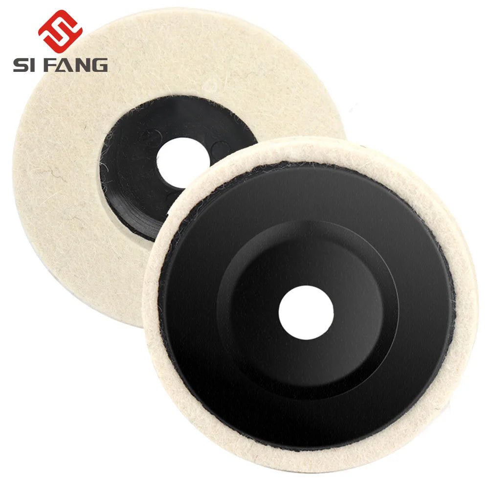 SIFANG Wool Polishing Wheel - 50mm/75mm Angle Grinder Wheel Felt Polishing Disc - Ideal for Metal, Marble, Glass, Ceramic - 1PC