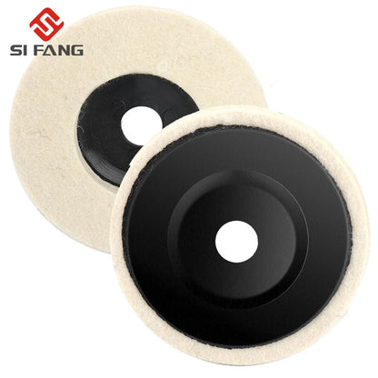 SIFANG Wool Polishing Wheel - 50mm/75mm Angle Grinder Wheel Felt Polishing Disc - Ideal for Metal, Marble, Glass, Ceramic - 1PC
