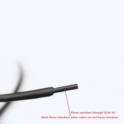 5/1 Meter Black Heat Shrink Tubing - 1mm to 6mm Sizes for Electrical Insulation and Protection