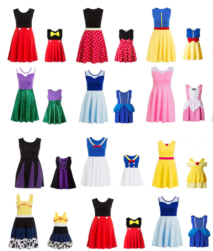 Minnie Mommy Princess Dress - Plus Size Women’s Polka Dot Family Cosplay Costume