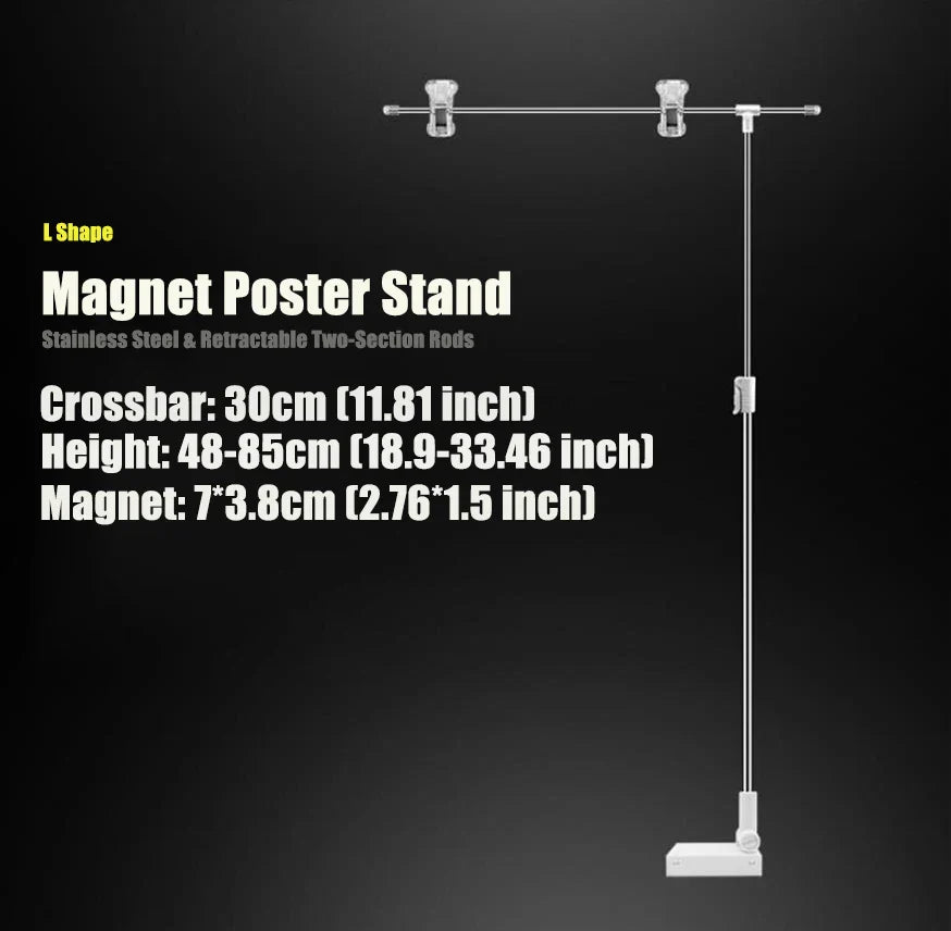 Adjustable T-Shape Photography Backdrop Stand – Background Frame Support System with Clamps for Video Studio