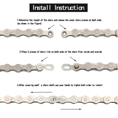 5 Pair Bicycle Chain Link Connectors — Quick Release Master Links for 6–12 Speed MTB Bikes