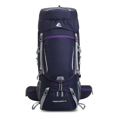 Men’s 60L Large Hiking Backpack — Mountaineering, Camping, Climbing & Outdoor Sport Rucksack XA108Y