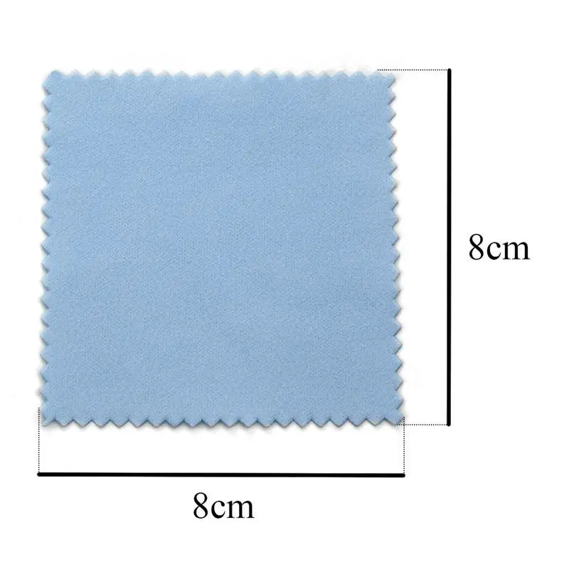 Silver Polishing Cloth – 8x8cm Reusable Jewelry Cleaning Wipes (10/50PCS) Anti-Tarnish