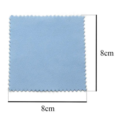 Silver Polishing Cloth – 8x8cm Reusable Jewelry Cleaning Wipes (10/50PCS) Anti-Tarnish