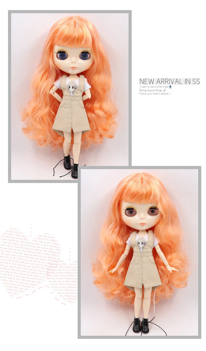 ICY DBS Blythe Doll 1/6 BJD Jointed Body — 30cm White Skin Anime Doll with Shiny & Matte Face, Special Price Gift Toy