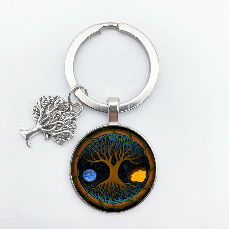 Tree of Life Keychain – Vintage Handmade Fashion Key Ring Jewelry Gift for Men & Women Party & Everyday Use Accessories