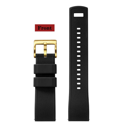 Premium Silicone Watch Band – Quick Release Rubber Strap, 18mm 20mm 22mm Replacement Watchband