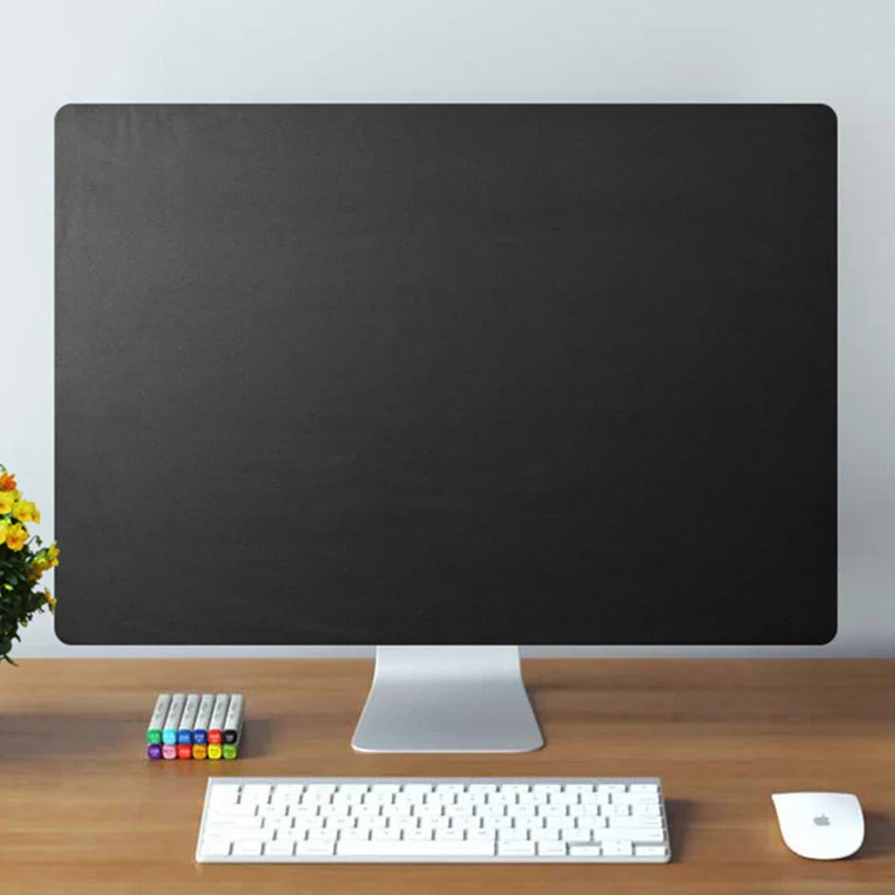 Computer Dust Cover — Flexible Polyester 27-Inch Monitor Protector, Dust-Proof Cover for iMac, MacBook Pro, Air