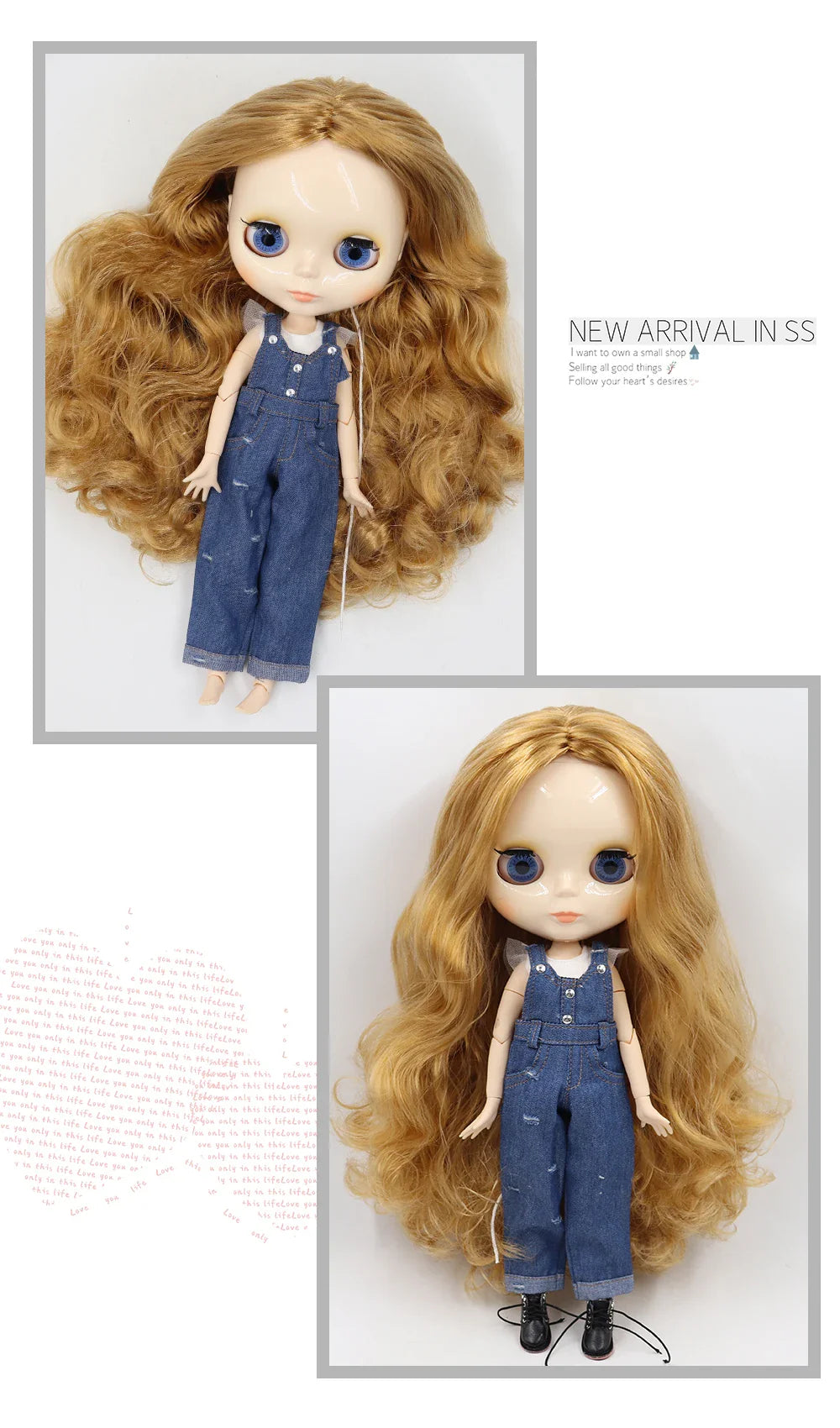 ICY DBS Blythe Doll 1/6 BJD Jointed Body — 30cm White Skin Anime Doll with Shiny & Matte Face, Special Price Gift Toy