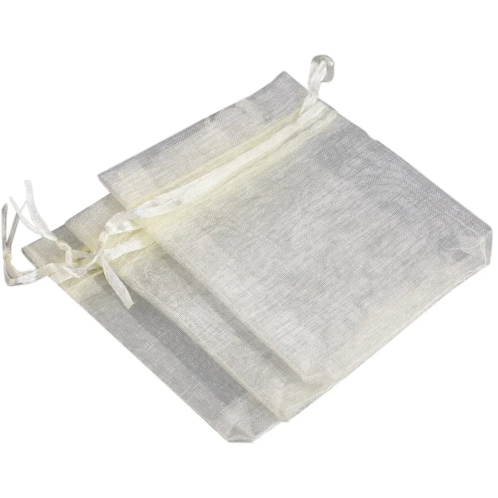 Organza Gift Bags - 50/100pcs Drawstring Jewelry Pouches 24 Colors for Wedding Christmas Candy Gift Packaging