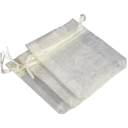 Organza Gift Bags - 50/100pcs Drawstring Jewelry Pouches 24 Colors for Wedding Christmas Candy Gift Packaging