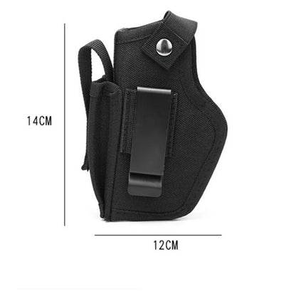 Tactical Universal Gun Holster - Left/Right Hand Waist Concealed Carry for Glock 17/19, Beretta M9, 1911, P226, 9mm Mag Pouch