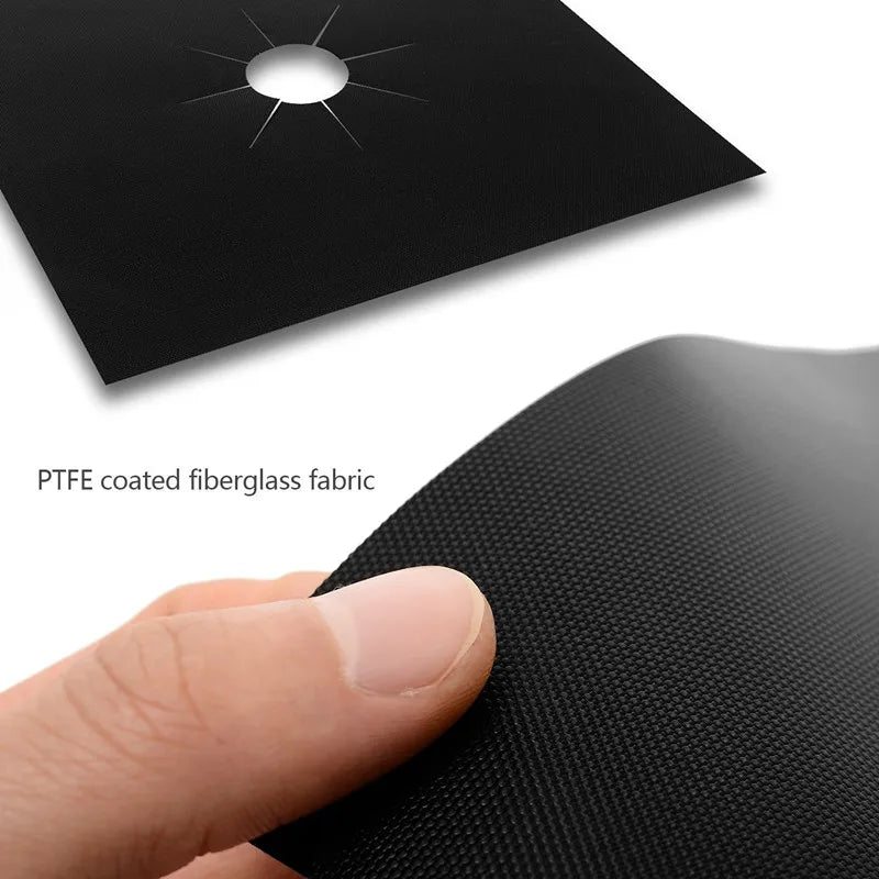 Gas Stove Protector Mats – 1/4/6/8PCS Cooker Liner for Kitchen Stovetop Cleaning