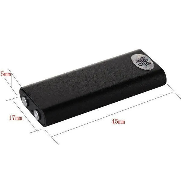 8GB Professional Digital Voice Recorder — Mini Audio Dictaphone