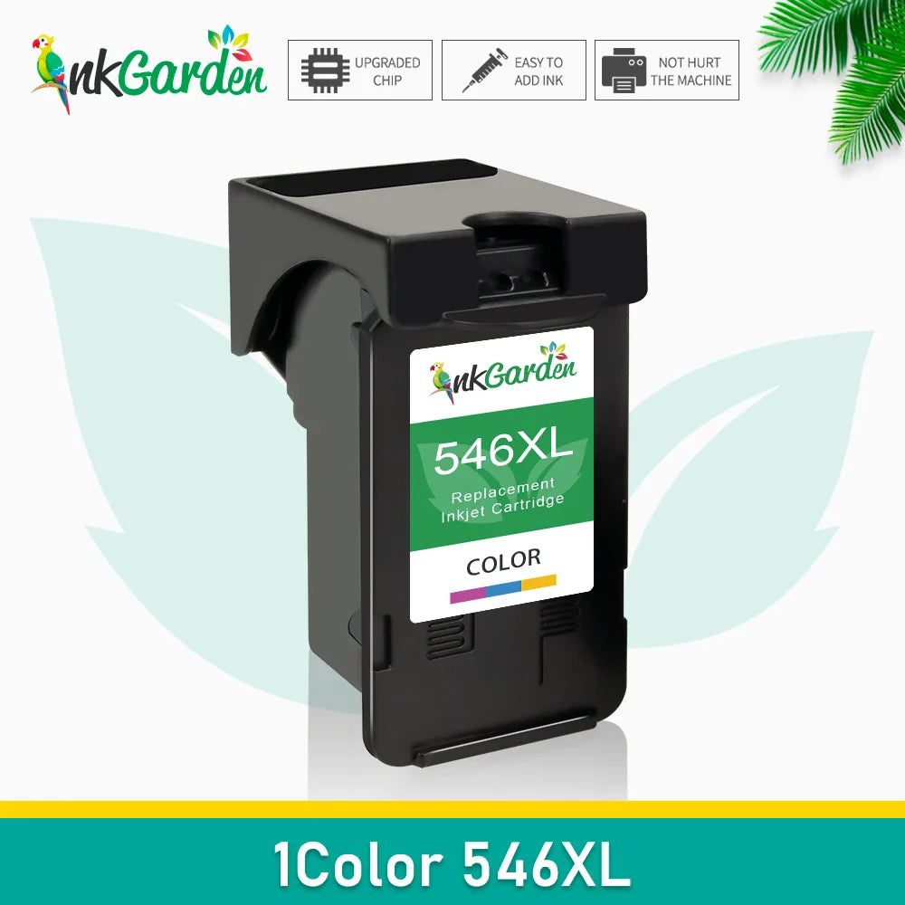 InkGarden 545XL / 546 Ink Cartridge Replacement for Canon – Compatible Ink for PIXMA MG3053, MX490, MX494 & MX495 Printers