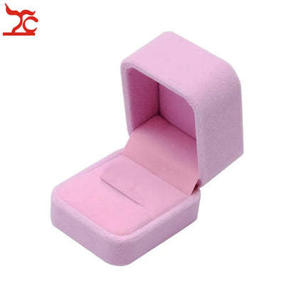 Red Velvet Wedding Jewelry Storage Box – Ring, Earrings, Necklace & Bracelet Organizer Gift Case