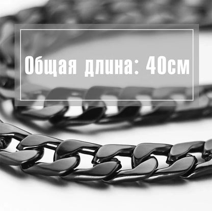 40cm Metal Key Chains – Wallet & Belt Chain for Hipster Pants, Hip Hop, Rock, Punk Street Style, Anti-Lost Keyring for Men (K404)
