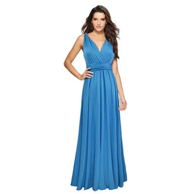 Multiway Convertible Boho Maxi Dress – DIY Wrap Infinity Bandage Long Dress for Women, Party, Bridesmaid & Club Wear