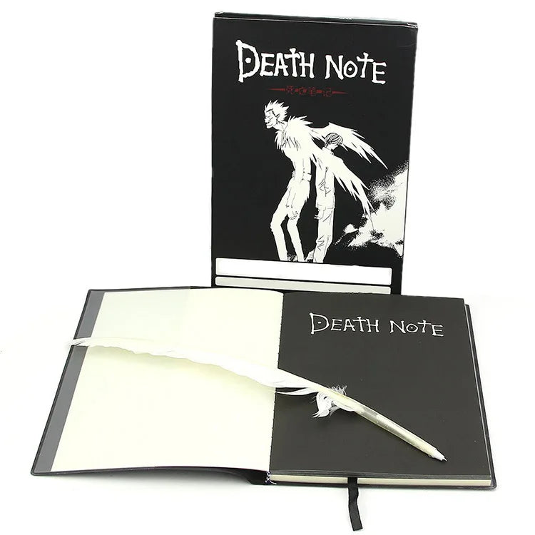 A5 Anime Death Note Notebook Set – Leather Journal, Collectible School Writing Journal with Large Anime Theme