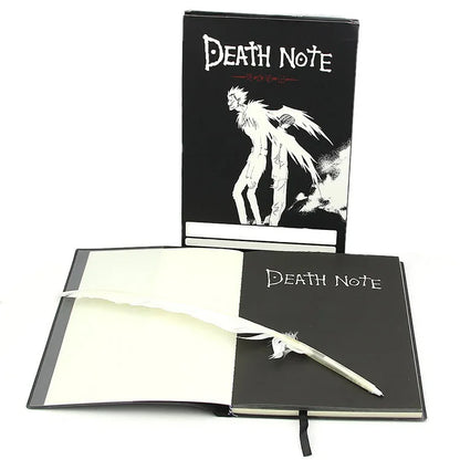 A5 Anime Death Note Notebook Set – Leather Journal, Collectible School Writing Journal with Large Anime Theme