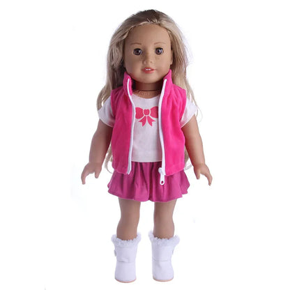 18-Inch American Doll Clothes Set — 43CM Reborn Baby Doll Outfit for Nenuco, Our Generation Dolls, DIY Toys Gift for Girls