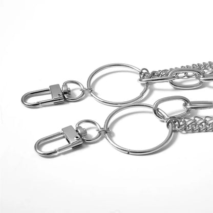 Vintage Metal Tassel Keychain – Long Rock Hipster Pant & Jean Clip Accessory for Women