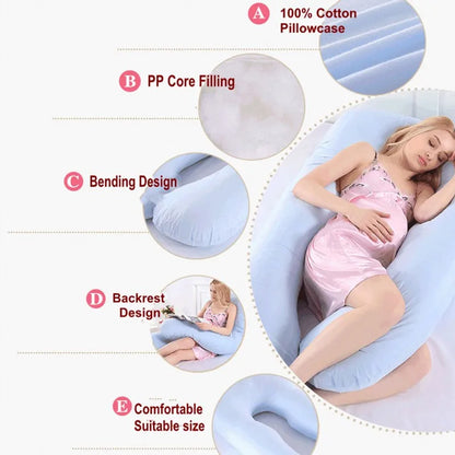 PANGDUBE Pregnancy Pillow 130×70cm – Sleeping, Nursing & Breastfeeding Support Cushion for Women