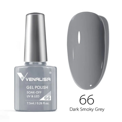 VENALISA 7.5ml HEMA-Free Nail Gel Polish – VIP4 Semi-Permanent Soak-Off UV/LED Gel Varnish, Full Coverage Nail Lacquer