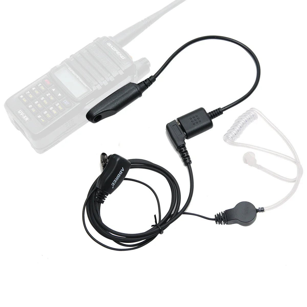 Audio Cable Adapter for Baofeng – Waterproof UV-9R Plus, UV-5R, BF-888S, UV-82, UV-S9, UV-13 Pro Walkie Talkie Headset & Speaker Mic