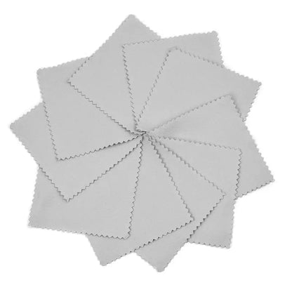 Silver Polishing Cloth – 8x8cm Reusable Jewelry Cleaning Wipes (10/50PCS) Anti-Tarnish