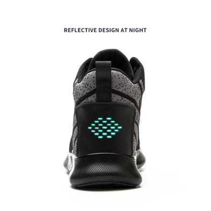 Steel Toe Work Boots – Lightweight Indestructible Safety Shoes for Men & Women, Anti-Puncture Work Sneakers