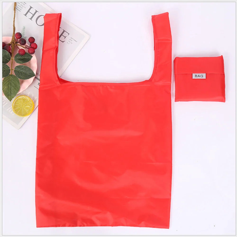 Eco-Friendly Reusable Shopping Bag — Foldable Shoulder Grocery & Market Tote for Supermarket and Everyday Use