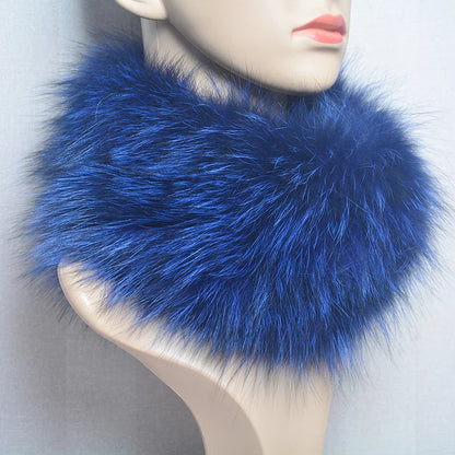 2025 Real Fox Fur Scarf and Headband – Luxury Winter Neck Warmer for Women, 100% Natural Fur, Elastic Ring Muffler