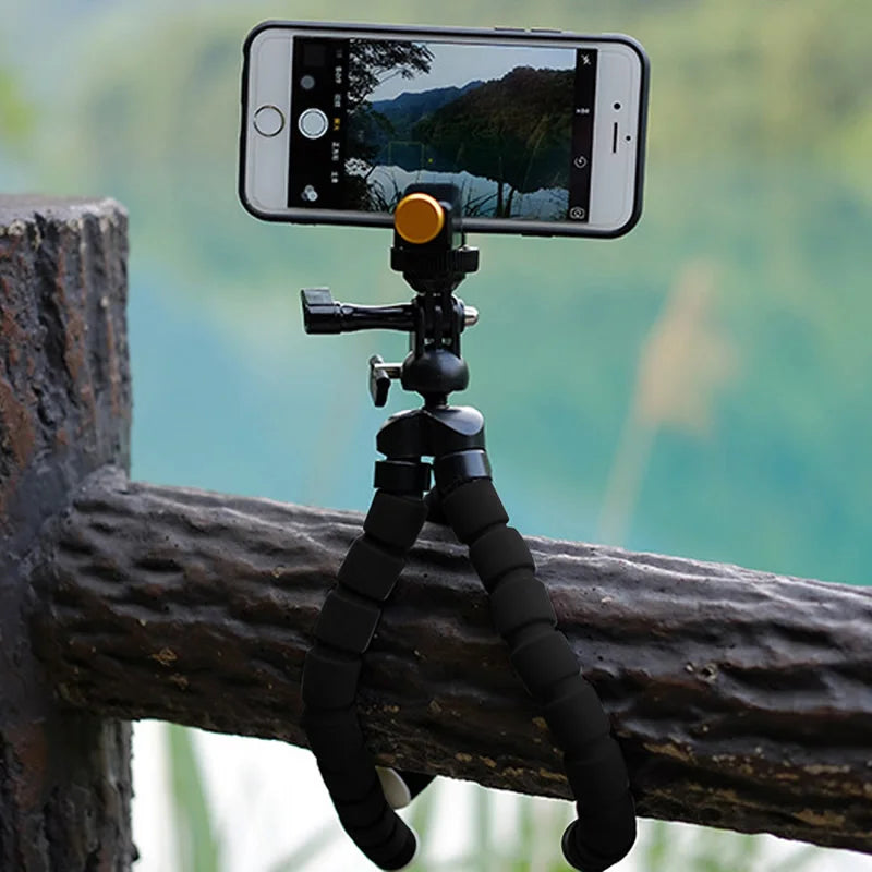 Flexible Gorilla Tripod Stand & Octopus Mount Monopod Holder for GoPro Camera