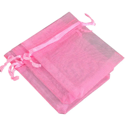 Organza Gift Bags - 50/100pcs Drawstring Jewelry Pouches 24 Colors for Wedding Christmas Candy Gift Packaging