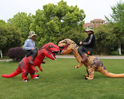 T-Rex Monster Inflatable Costume: Cosplay Dinosaur Clothing for Halloween & Christmas Parties - Men's and Women's Carnival Dress-Up
