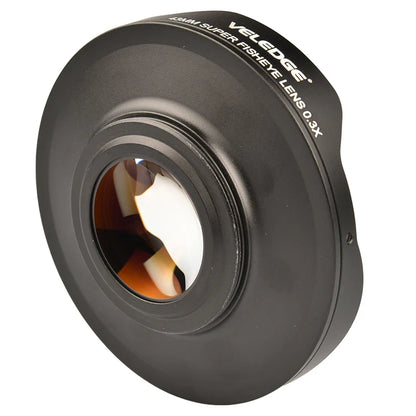 Vlogmagic 0.3X HD Ultra Fisheye Lens Adapter with Hood – 37mm/43mm Low-Dispersion Glass for Video Cameras & Camcorders