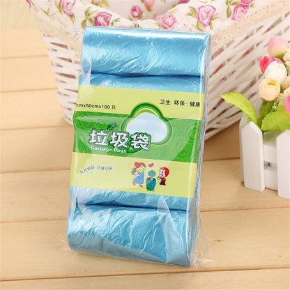 5 Rolls PE Disposable Trash Bags – Colorful Leak Resistant Garbage Bags 45×50cm for Kitchen Living Room Waste Storage Bags