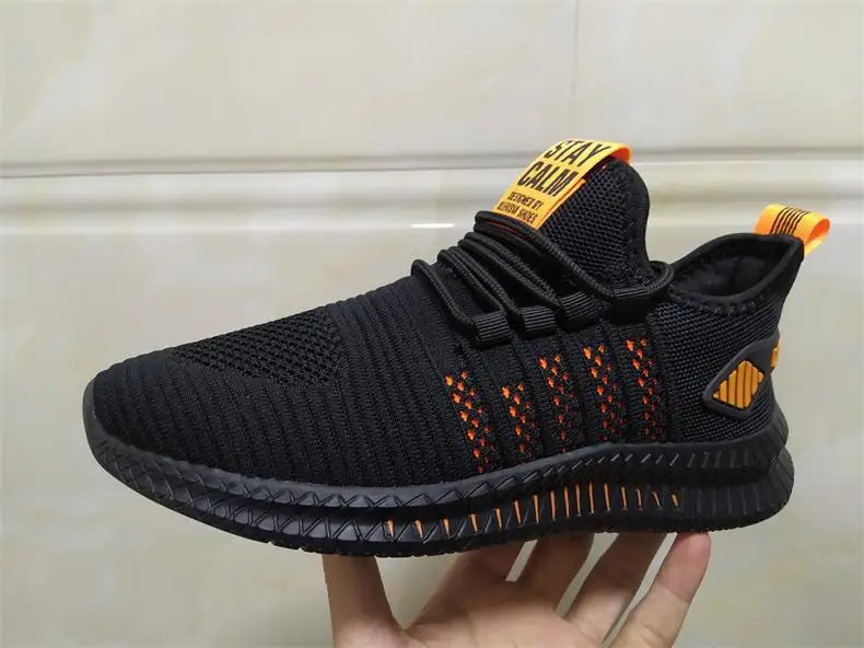 Fashion Sneakers for Men – Lightweight Casual Lace-Up Shoes, Breathable Walking Footwear