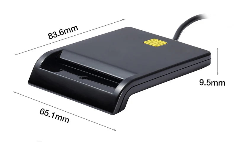 UTHAI X02 USB SIM Smart Card Reader – Bank Card IC/ID EMV SD TF MMC USB-CCID ISO 7816 Compatible with Windows & Linux
