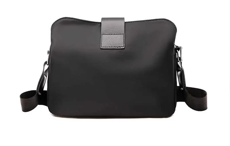 Vintage Waterproof Nylon Shoulder Bag for Women – Simple Crossbody Messenger Bag for Daily Use & Travel