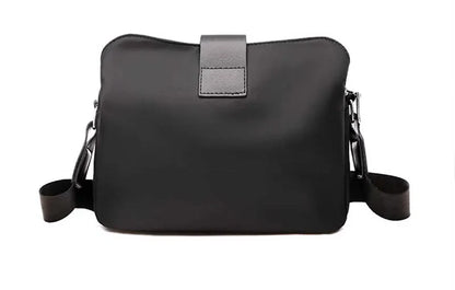 Vintage Waterproof Nylon Shoulder Bag for Women – Simple Crossbody Messenger Bag for Daily Use & Travel