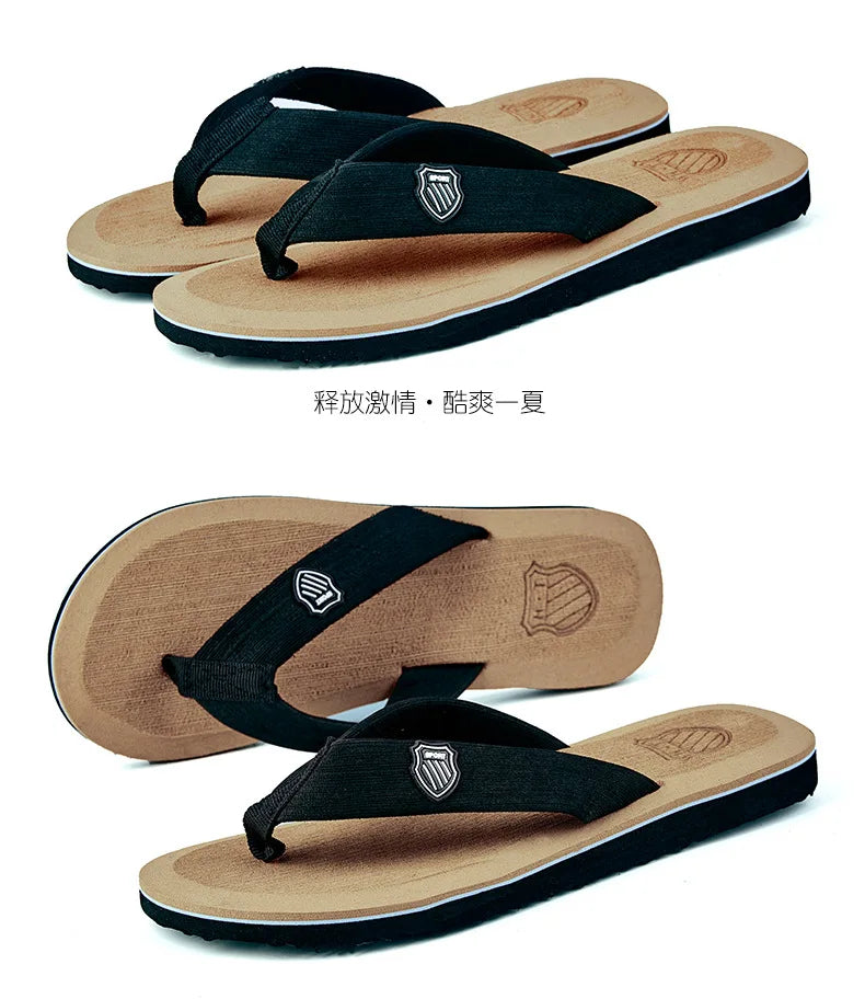 Men's Summer Sandals – High-Quality Anti-Slip Flip Flops, Casual Beach Shoes, Zapatos Hombre Slippers