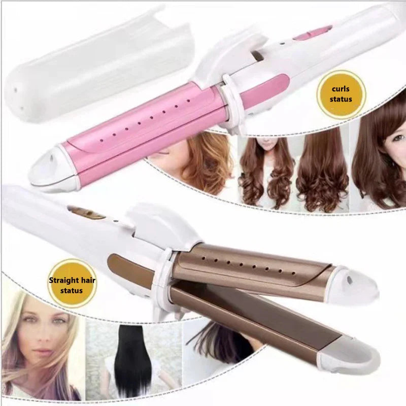 Professional Electric Hair Curler – 9-38mm Temperature Adjustable Curling Iron Wand with LCD Display